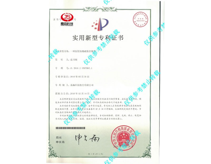 专利胶管防爆破装置